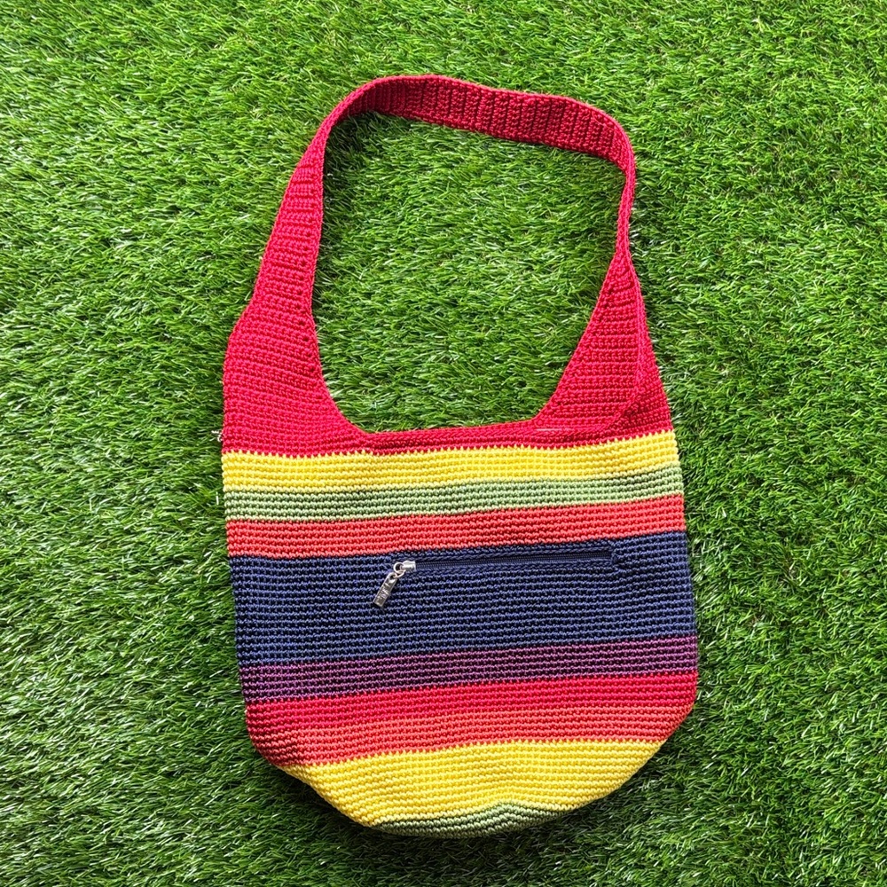 The Sak Multicolor Crochet Shoulder Bag